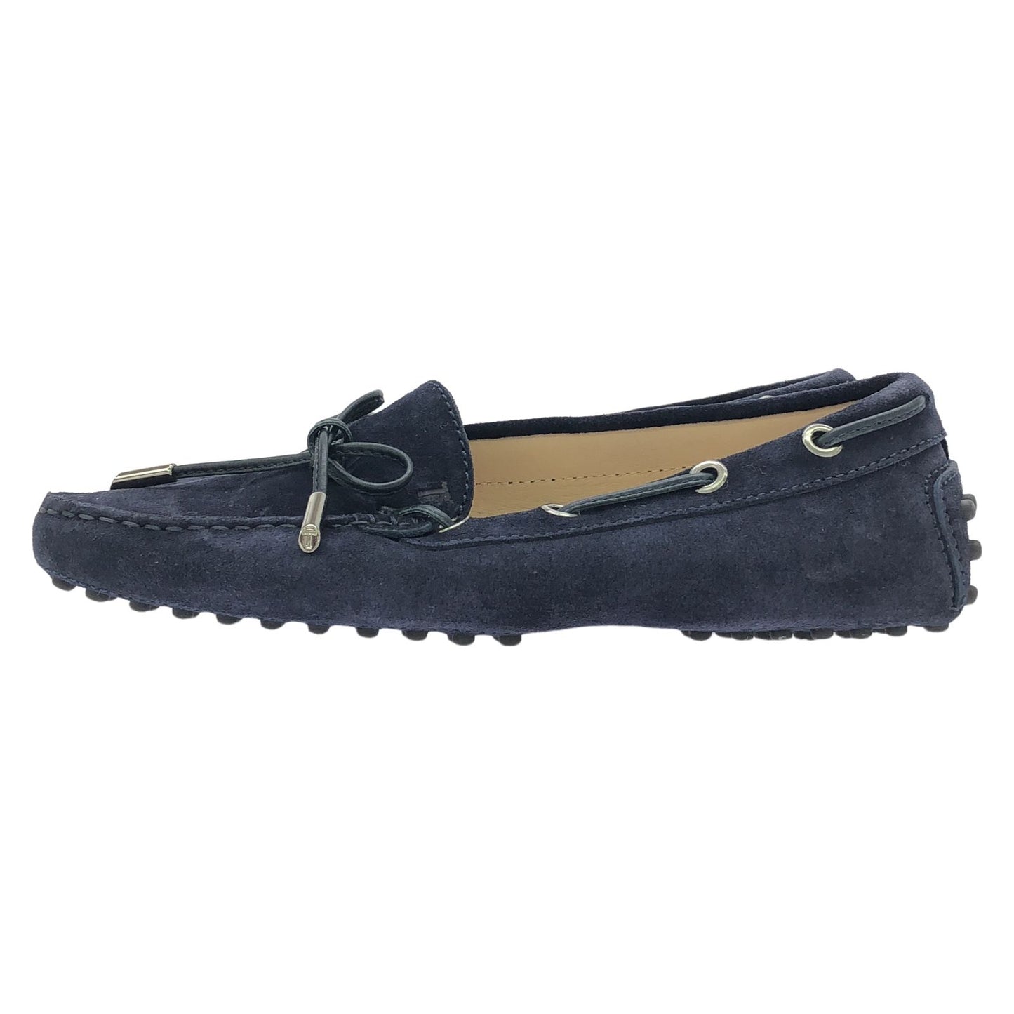 TOD'S Navy Suede Moccasin Driving Shoes - Timeless Elegance
