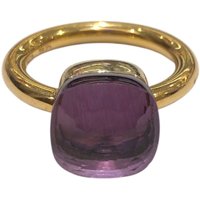Pomellato Nude Classic Ring in 18K Yellow Gold with Amethyst