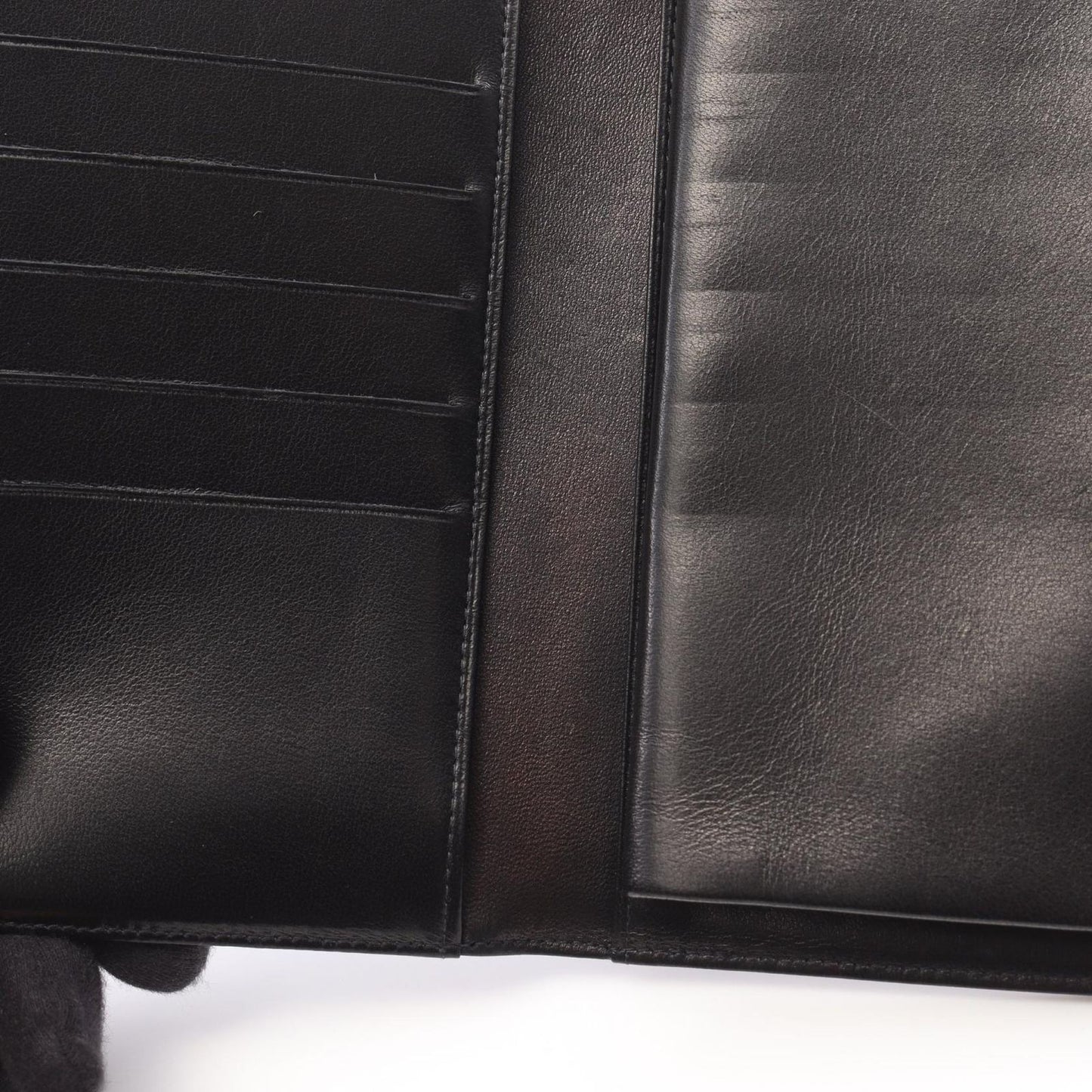 CHANEL Coco Mark Black Leather Wallet - Timeless Elegance