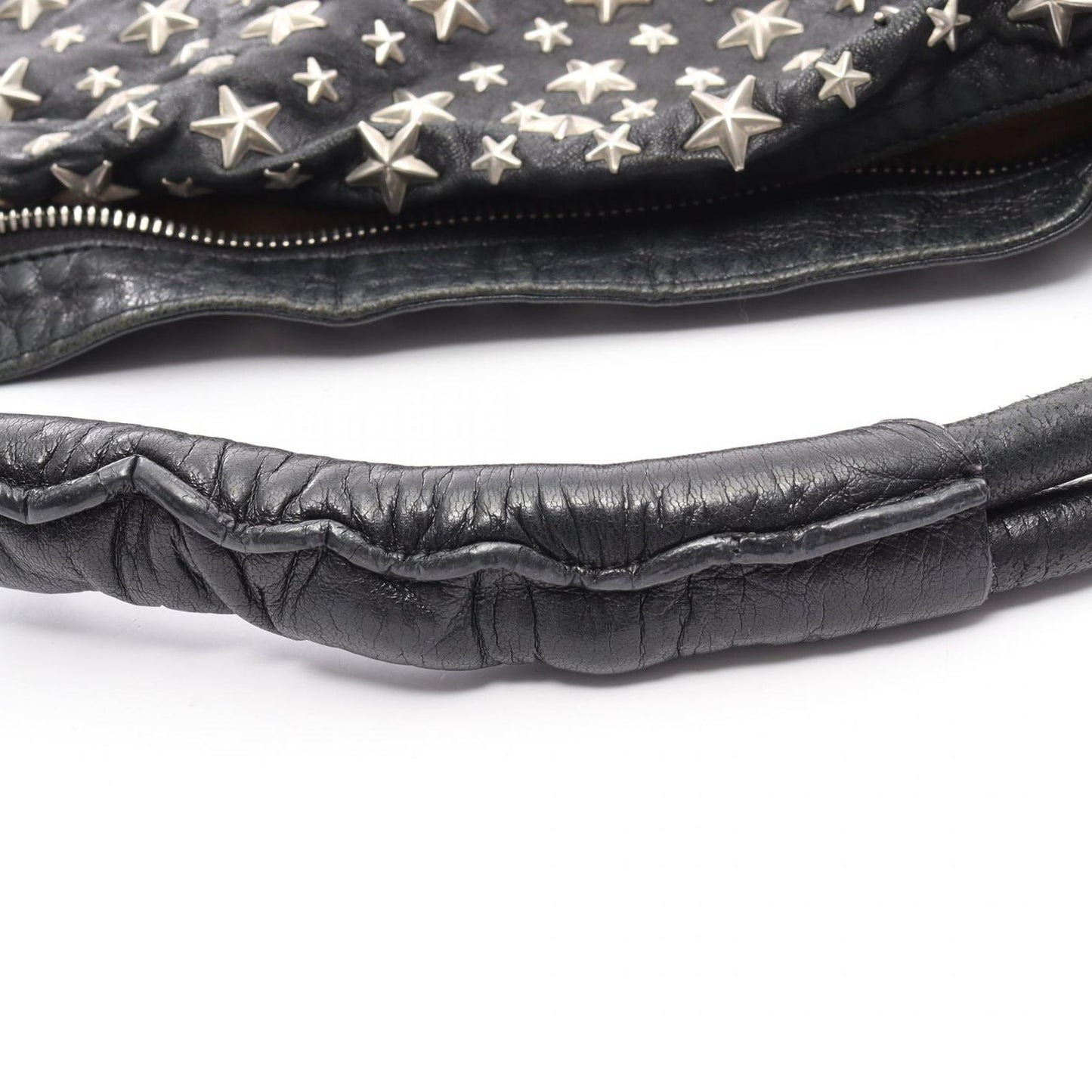 Jimmy Choo Sky Bag Black Leather Shoulder Bag - Timeless Elegance