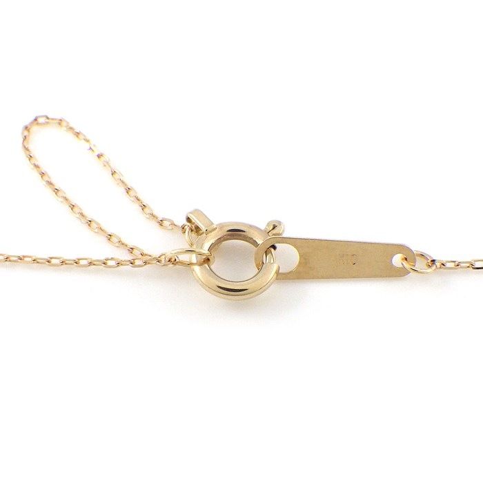 K10 Yellow Gold Initial K Round Circle Necklace - Timeless Elegance