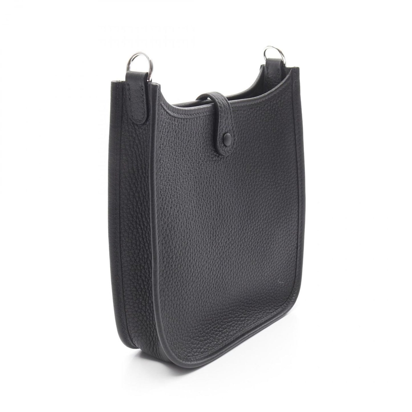 HERMES Evelyne TPM Shoulder Bag in Black Leather - Timeless Elegance