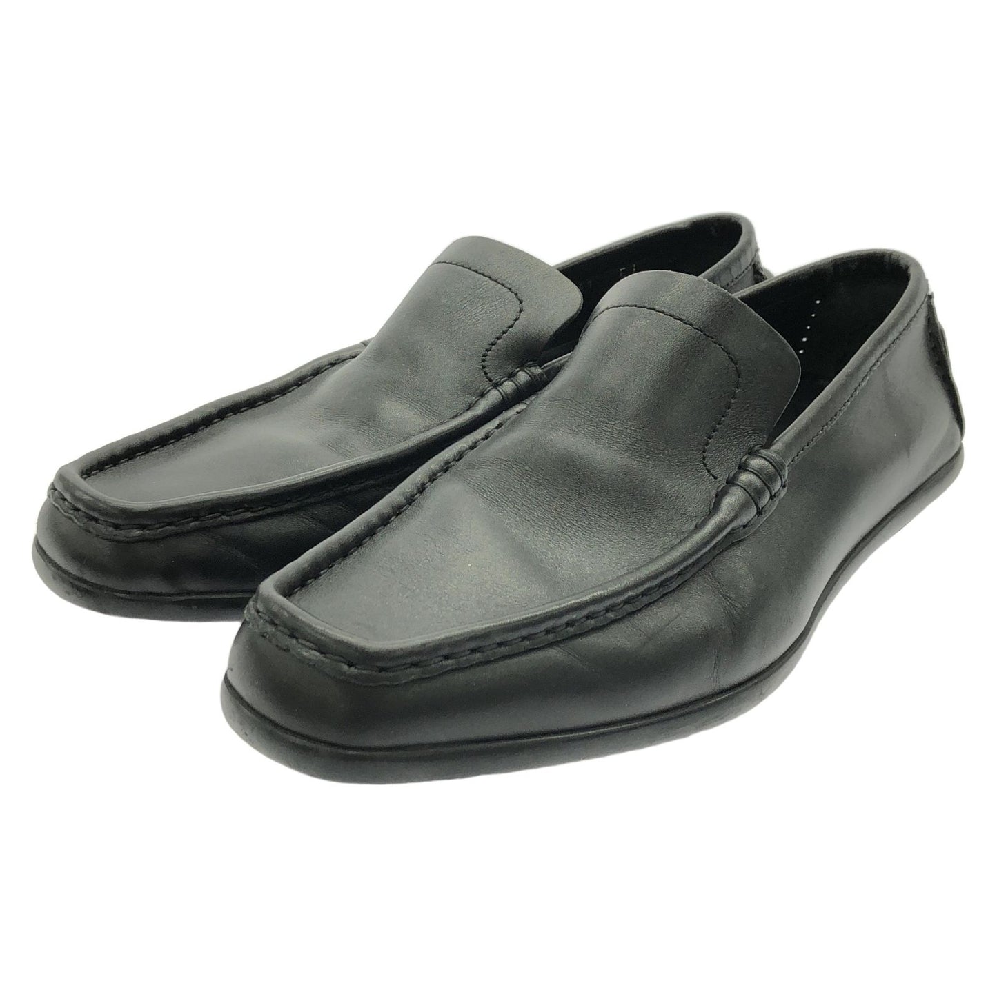 GUCCI Black Leather Driving Shoes - Timeless Elegance