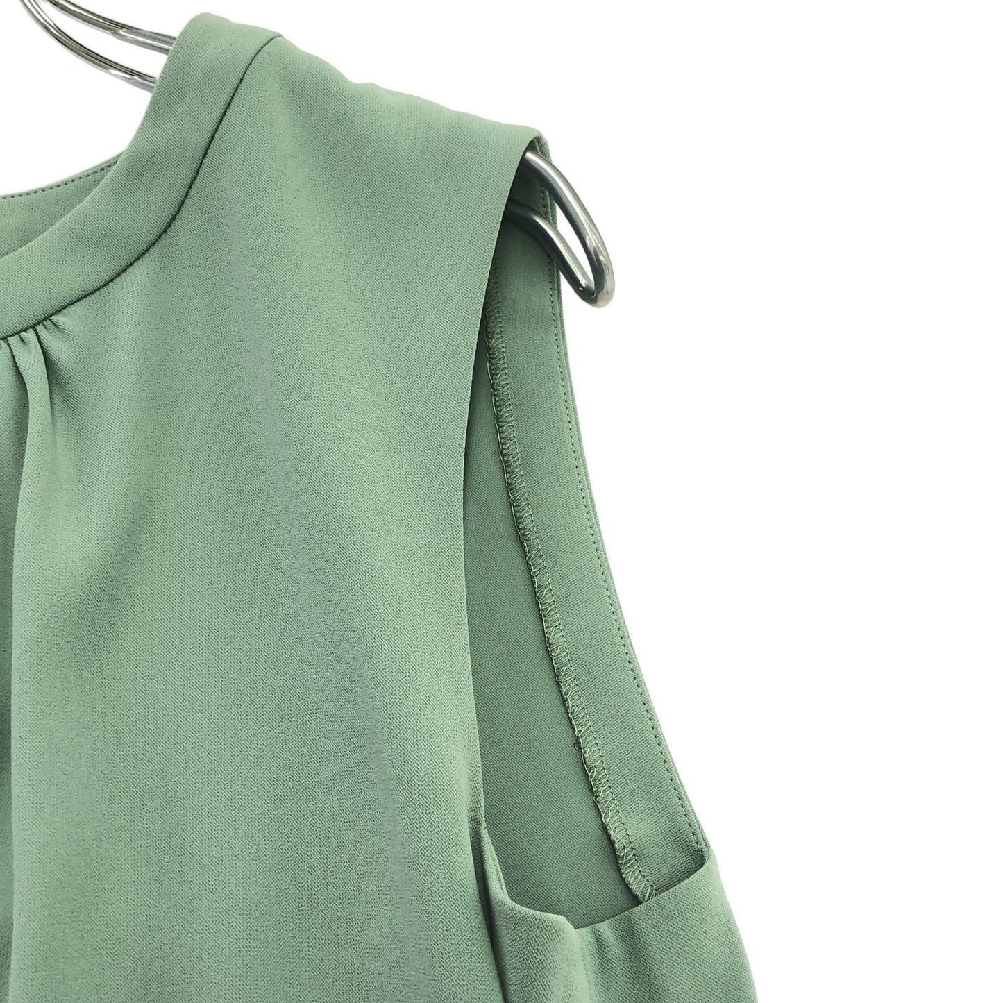FOXEY NEW YORK Light Green Sleeveless Dress - Elegant Sophistication