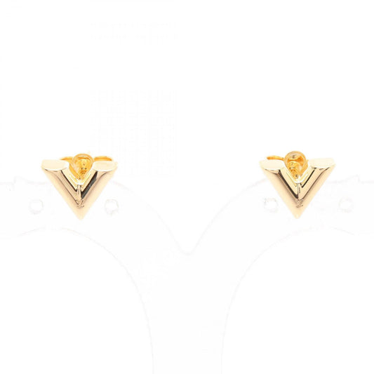 Louis Vuitton Essential V Stud Earrings in Gold Plated Finish