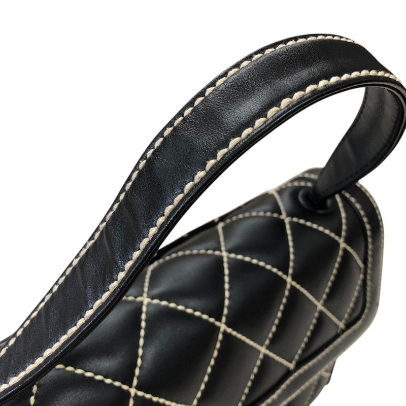 CHANEL Wild Stitch Handbag in Black with Gold Hardware