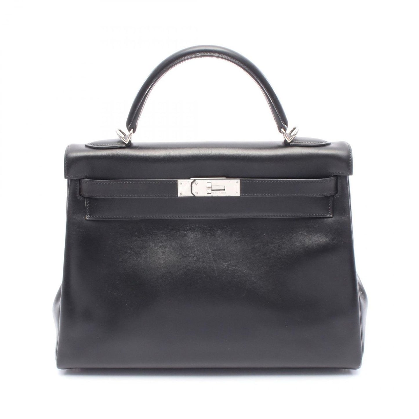 HERMES Kelly 32 Handbag in Black - Timeless Elegance