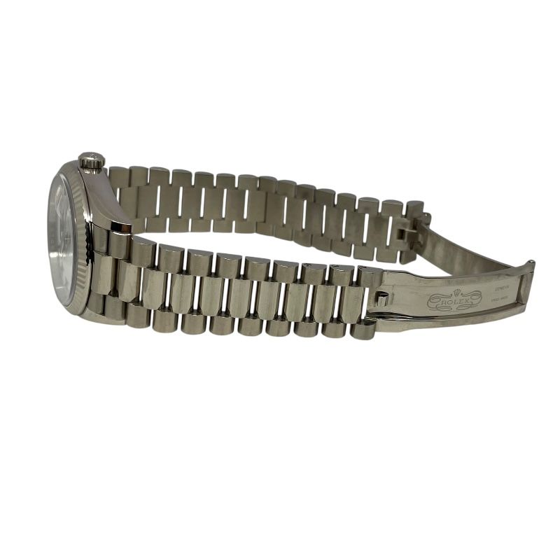 Rolex Day-Date 36 128239 White K18WG Automatic Men's Watch