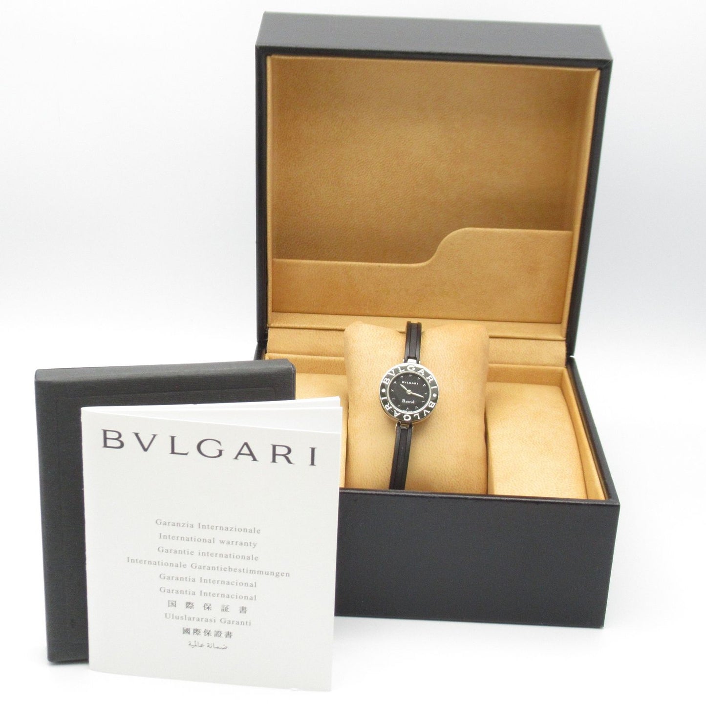 BVLGARI B-zero1 BZ22S Black Stainless Steel Ladies Watch