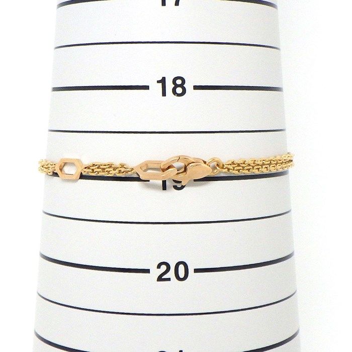 BVLGARI Serpenti Double Chain Bracelet with Amethyst - K18PG