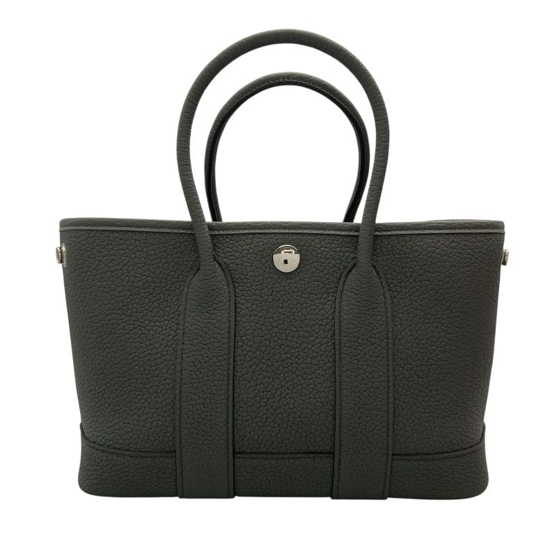 HERMES Neo Garden 23 Handbag in Veil Amande with Silver Hardware