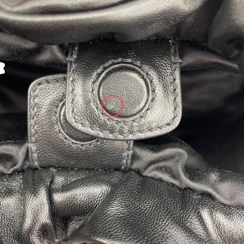 Miu Miu Logo Hobo Bag 5BC175 in Black Nappa Leather