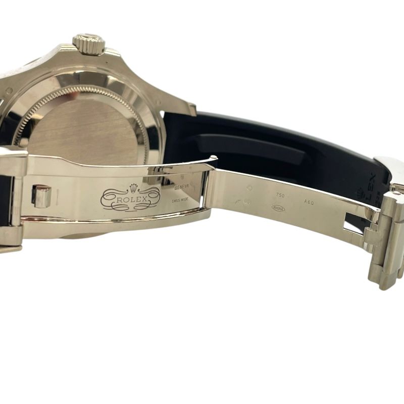 ROLEX Yacht-Master 42 226659 Black K18WG/Rubber Strap Automatic Watch