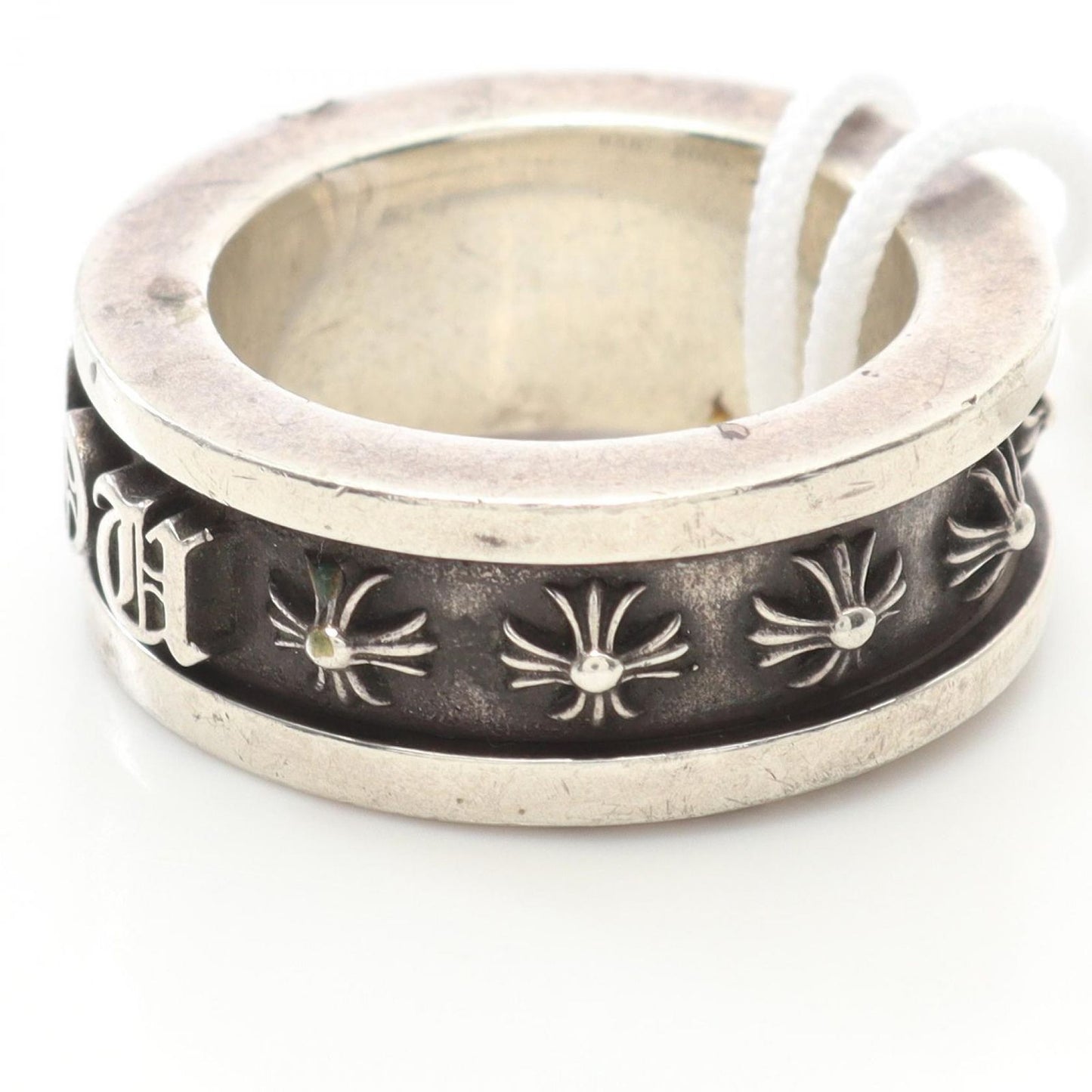 CHROME HEARTS Spinner Fuck You Ring in Silver 925 - Size 25