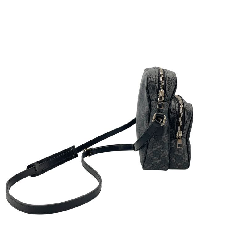 Louis Vuitton Rem Shoulder Bag N41446 in Black Damier Graphite