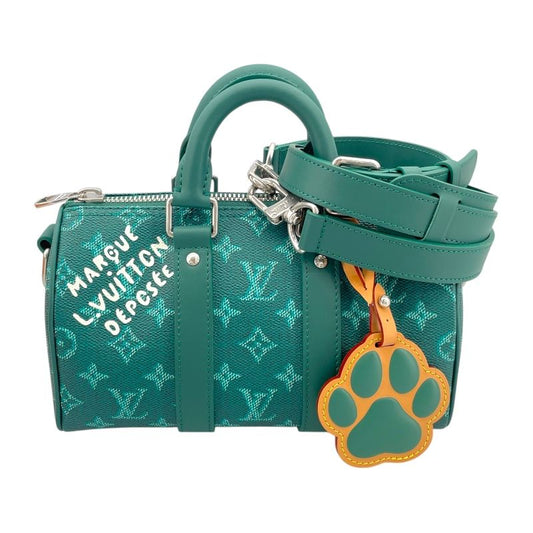 Louis Vuitton Monogram Heritage Keepall Bandoulière 25 - Green