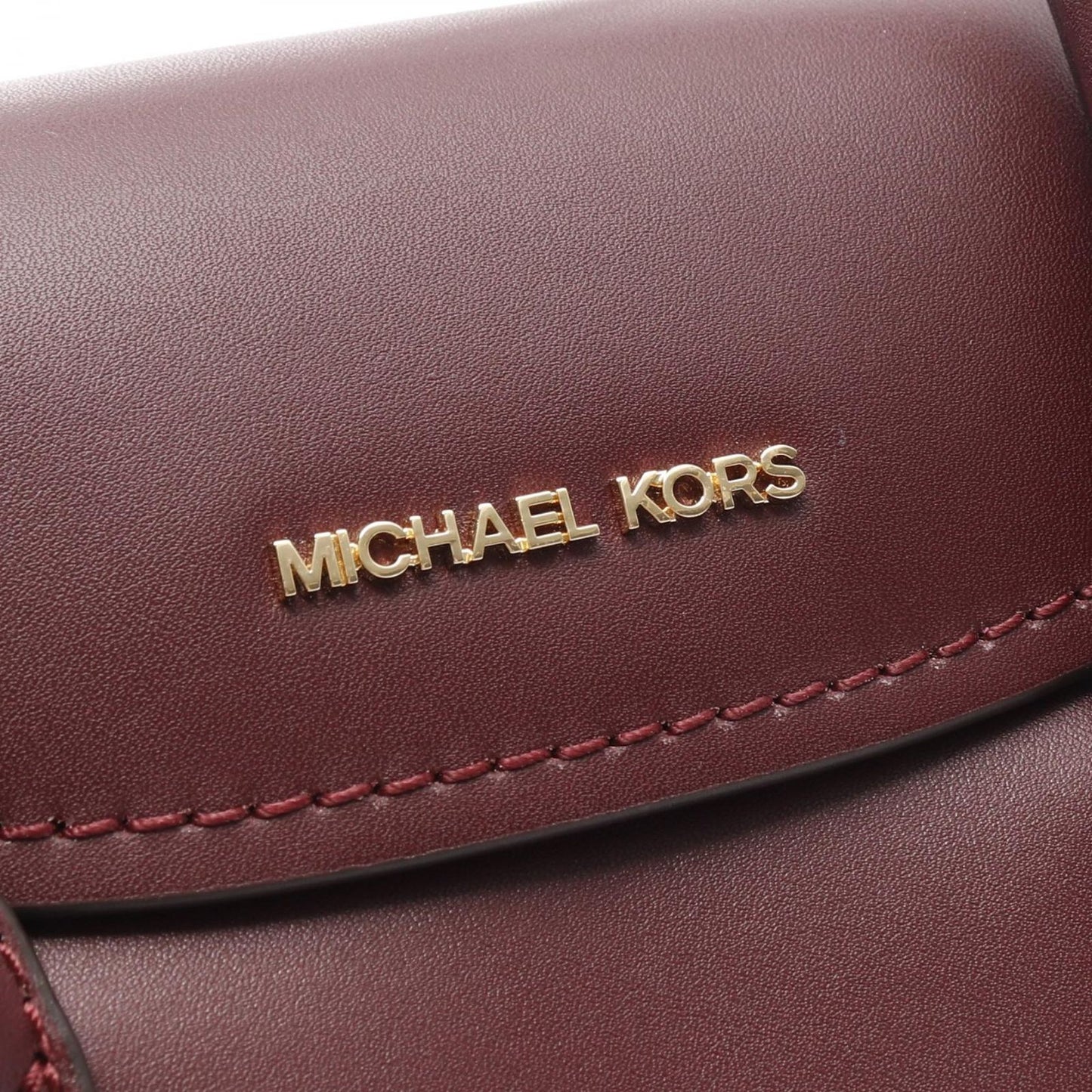 Michael Kors Small Satchel Crossbody Handbag in Bordeaux Leather