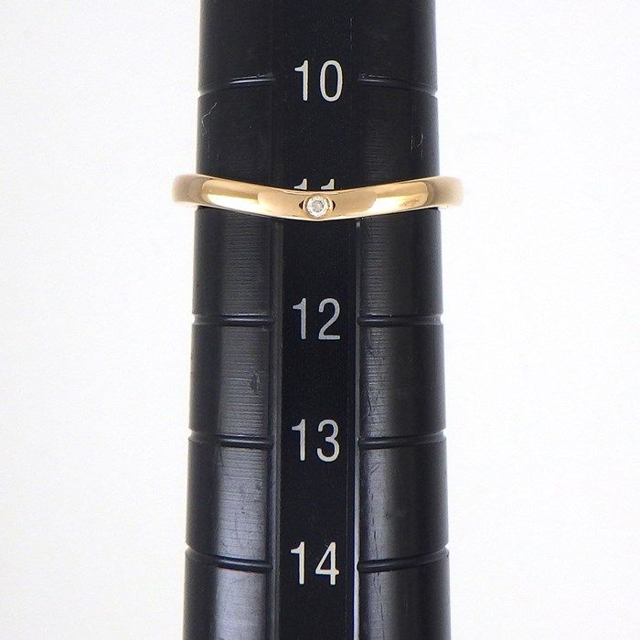 Cartier Ballerina Wedding Band Ring in K18 Pink Gold with Diamonds