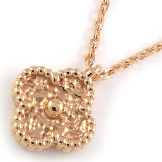 Van Cleef & Arpels Sweet Alhambra Necklace in K18 Pink Gold