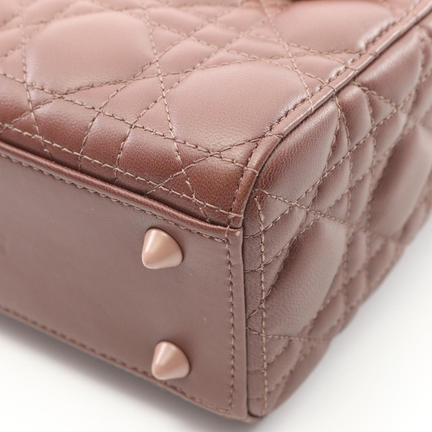 Dior Lady Dior Small Cannage Handbag in Brown Gradient Leather