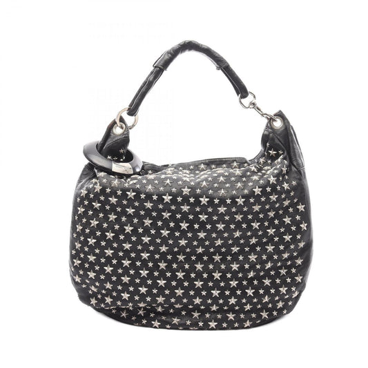 Jimmy Choo Sky Bag Black Leather Shoulder Bag - Timeless Elegance