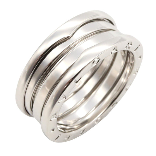 BVLGARI B-zero1 3-Band Ring in K18 White Gold - Unisex Elegance