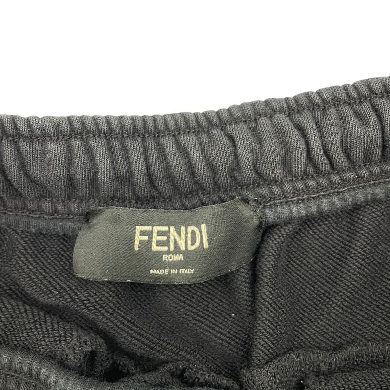 Fendi Monster Sweat Jogger Pants - Black Cotton, Size 44