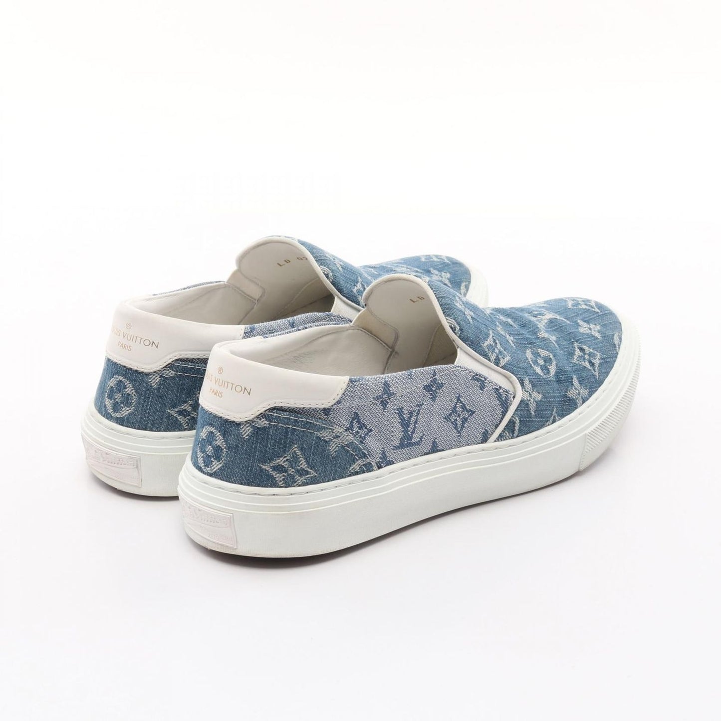 Louis Vuitton Trocadero Monogram Denim Slip-Ons - Exclusive Style