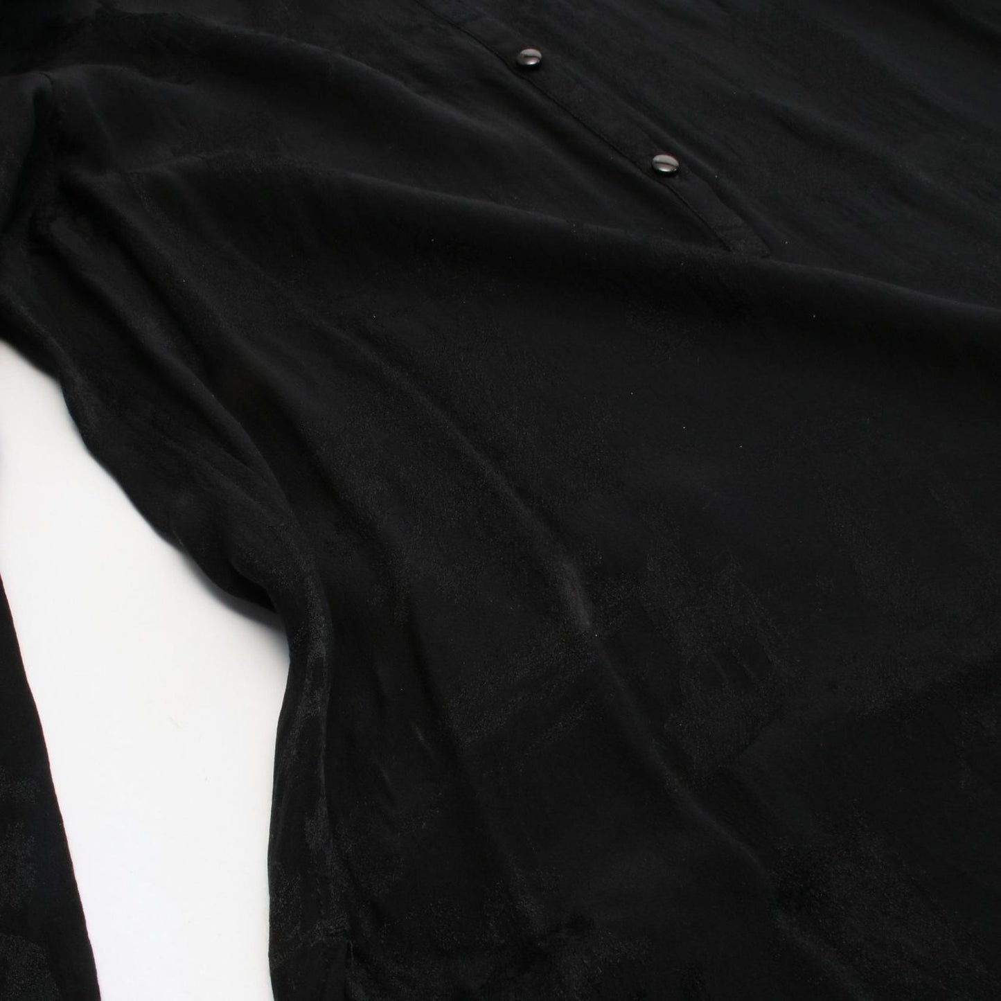 HERMES Black Silk Shirt Dress - Timeless Elegance