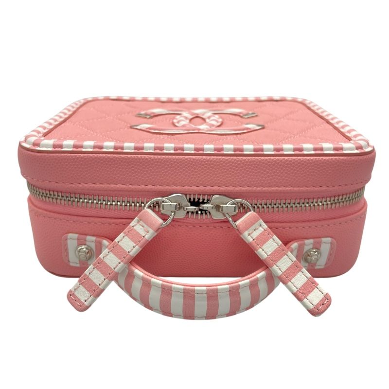 CHANEL CC Fig Leaf Shoulder Bag A93342 - Pink Caviar Skin