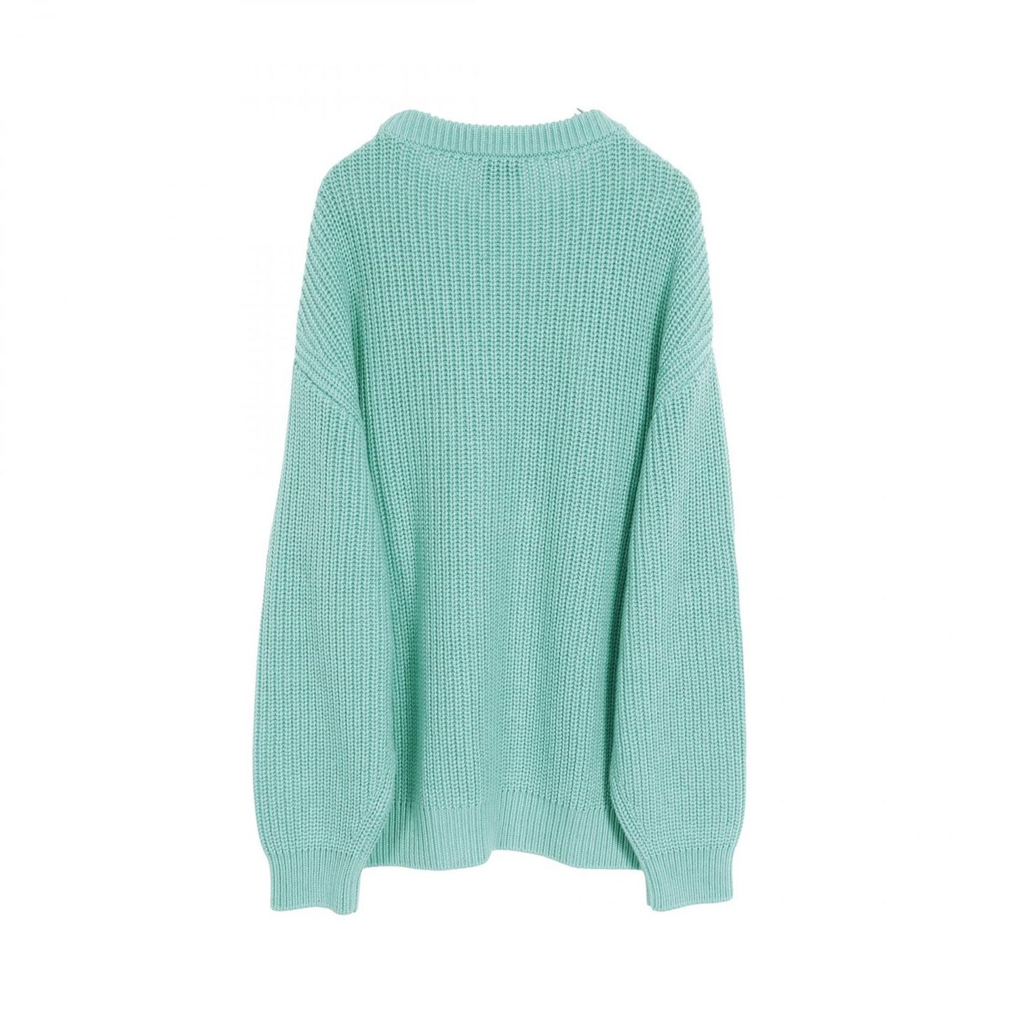 PATOU Fragrance Patch Knit Jumper in Light Blue - Exclusive Luxury
