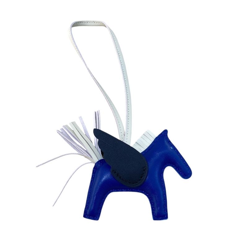 HERMES Rodeo Pegasus PM - Blue France/Black/Creme Anemone Leather