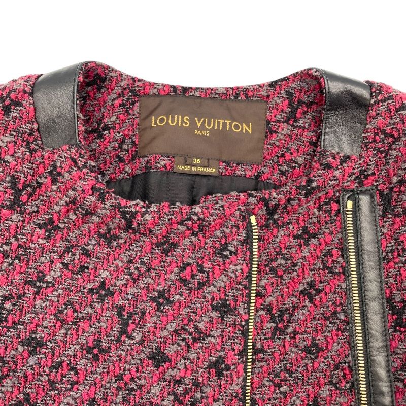 Louis Vuitton Bordeaux Tweed Coat - Exquisite Women's Outerwear