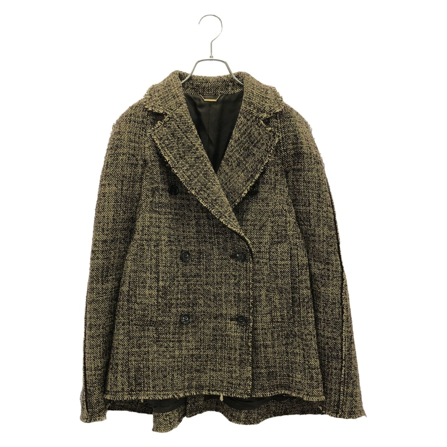 Plage Wool Poncho in Dark Brown - Timeless Elegance