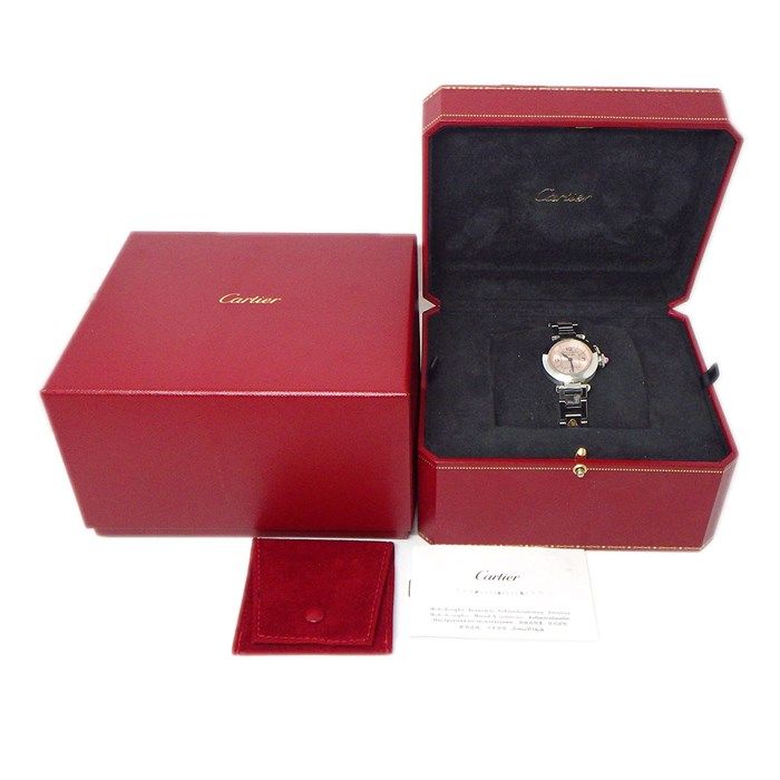 Cartier Miss Pasha W3140008 Quartz Watch with Pink Dial