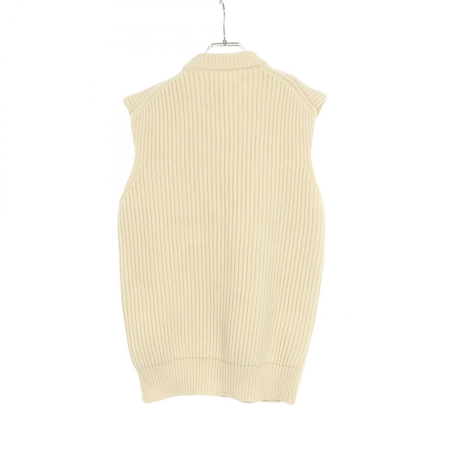 JIL SANDER Wool Layered Vest - Timeless Elegance in White