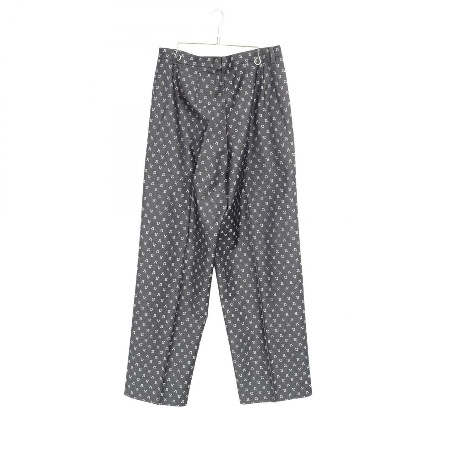 LEONARD FASHION Gray Cotton Silk Pants - Elegant Women's Wear