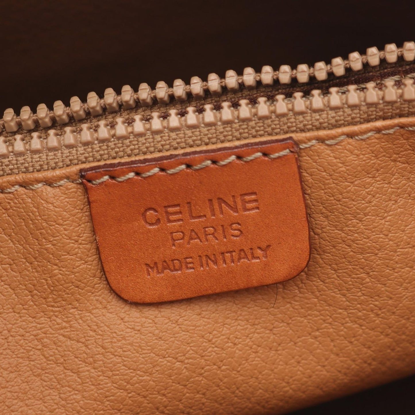 CELINE Macadam Brown Tote Bag - Timeless Elegance