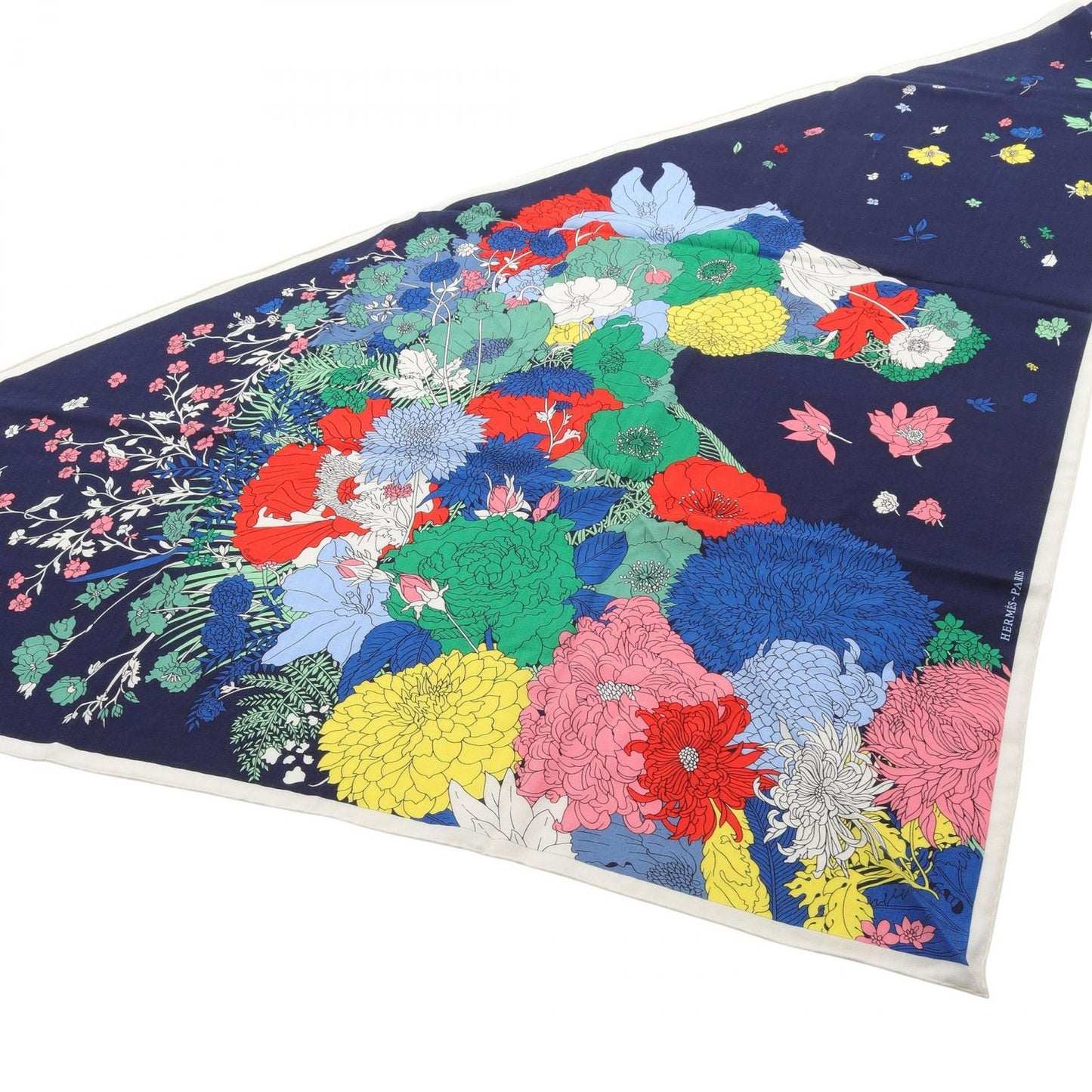 HERMES Triangle Jean Robe Legere Silk Scarf - Unused Luxury