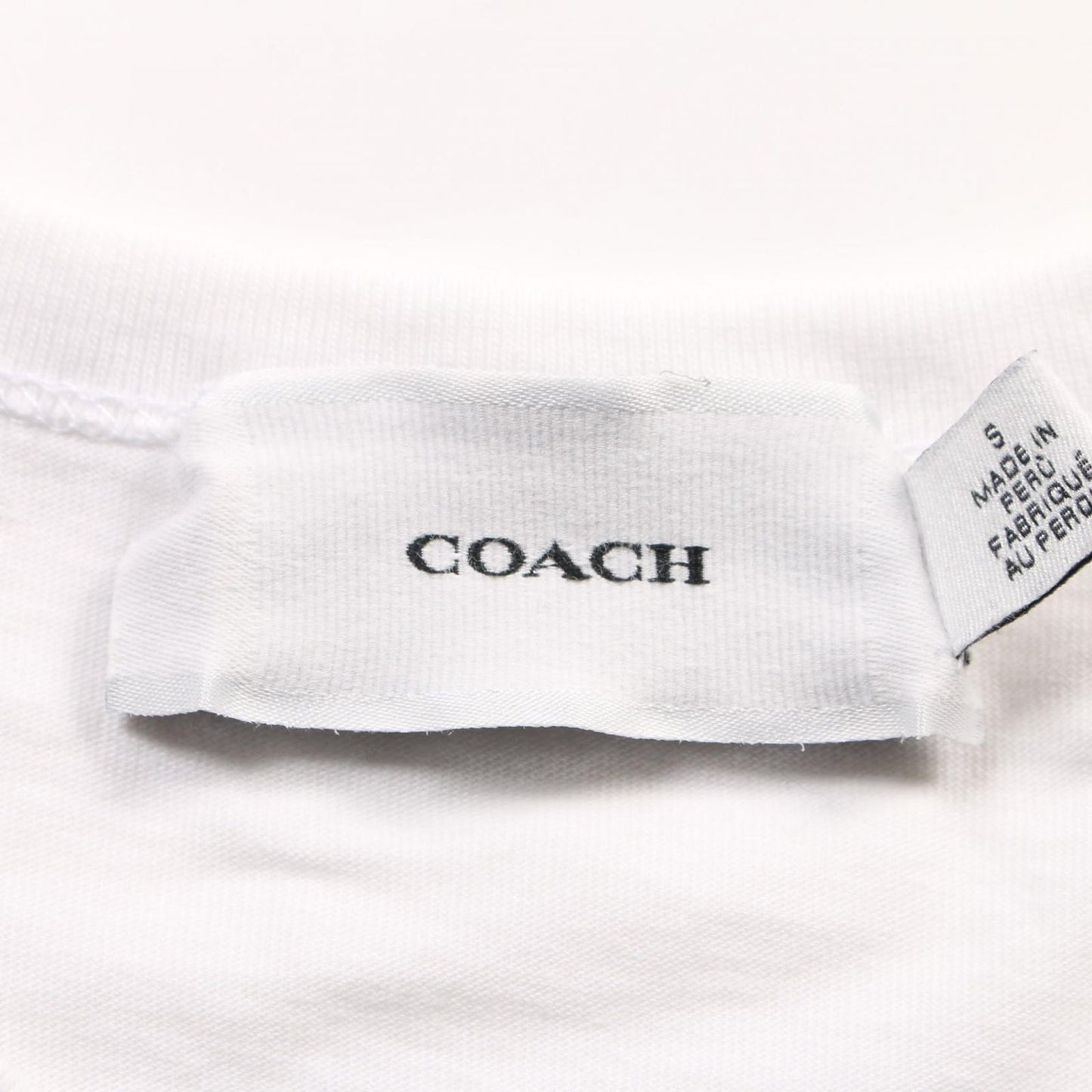 COACH Lexy White Cotton T-Shirt - Timeless Elegance