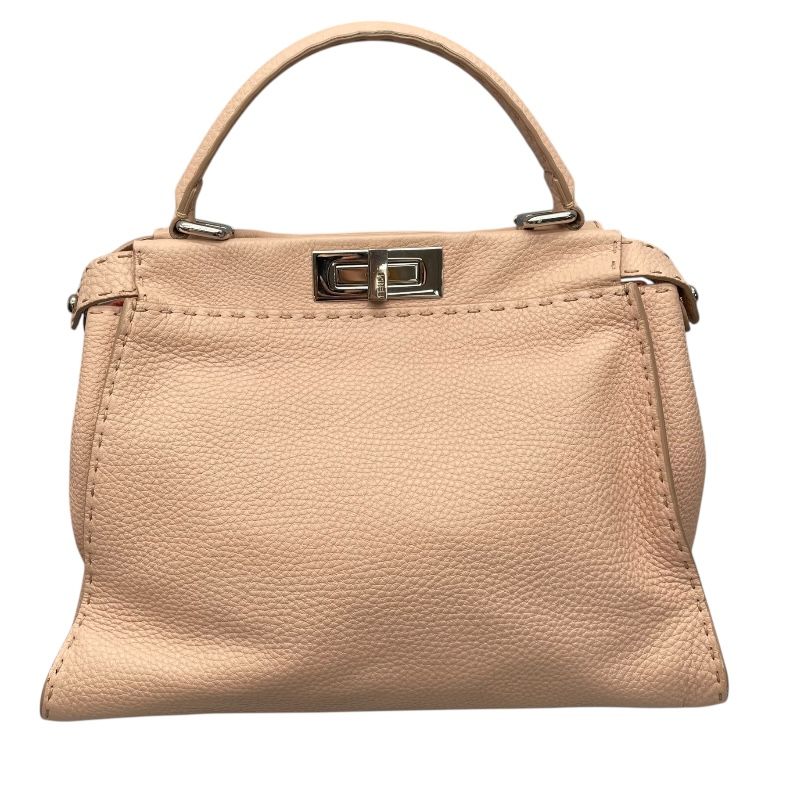 Fendi Selleria Peekaboo Medium Handbag in Light Pink Leather