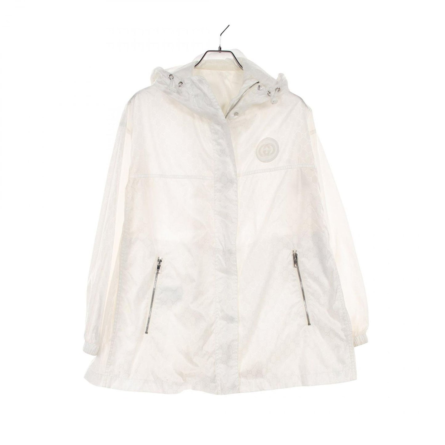 GUCCI GG Pattern Nylon Jacket in White - Timeless Elegance