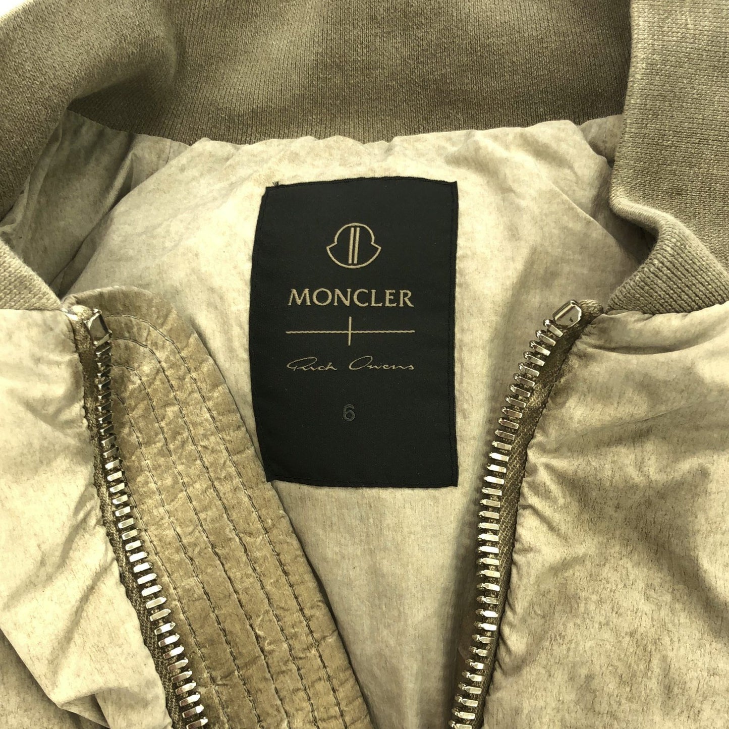 MONCLER Beige Cotton Down Jacket - Exquisite Craftsmanship