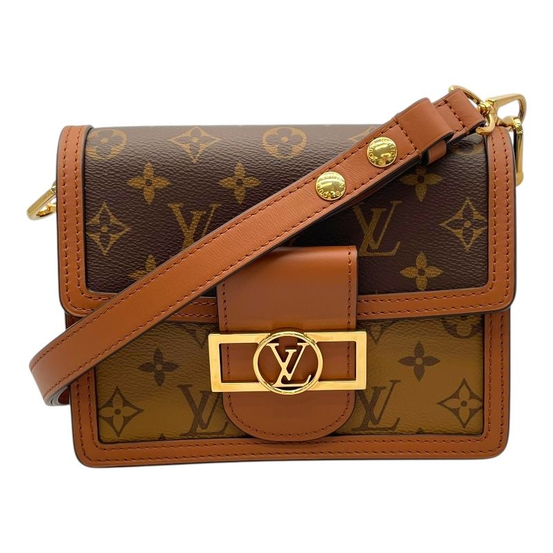 Louis Vuitton Dauphine Mini Shoulder Bag in Brown Monogram Canvas