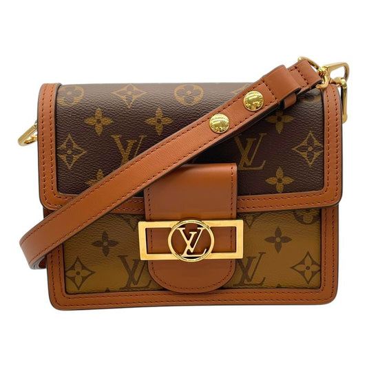 Louis Vuitton Dauphine Mini Shoulder Bag in Brown Monogram Canvas