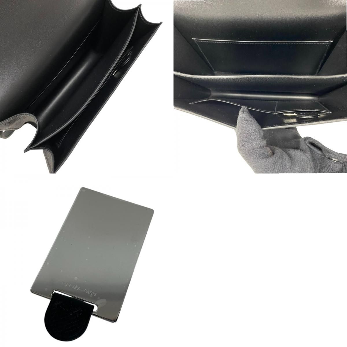 HERMES Constance Mini K刻 Black & Pink Gold Hardware Shoulder Bag