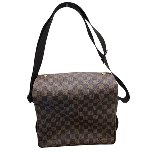 Louis Vuitton Naviglio N45255 Brown Damier Canvas Shoulder Bag