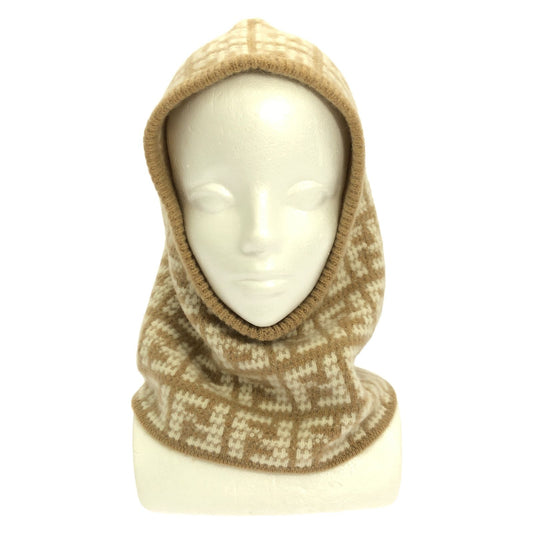 FENDI Cashmere Balaclava - Exquisite Beige Luxury Accessory