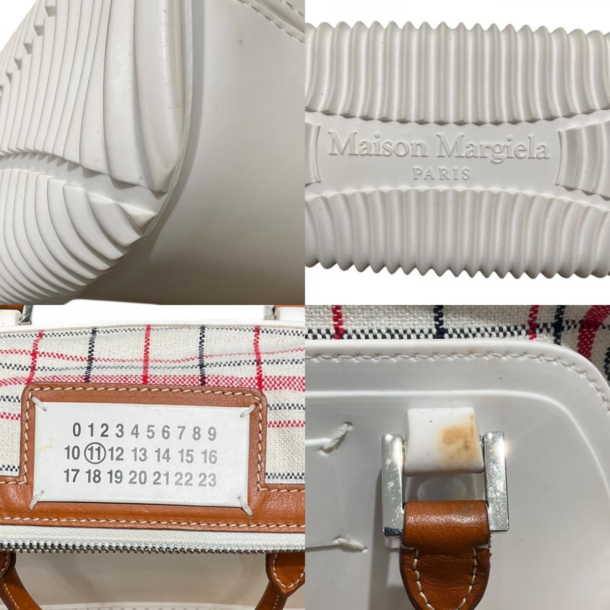 Maison Margiela 5AC Mini White Rubber Canvas Shoulder Bag