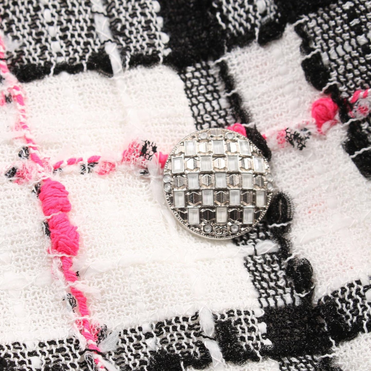 CHANEL Tweed Dress in White & Multicolor - Timeless Elegance